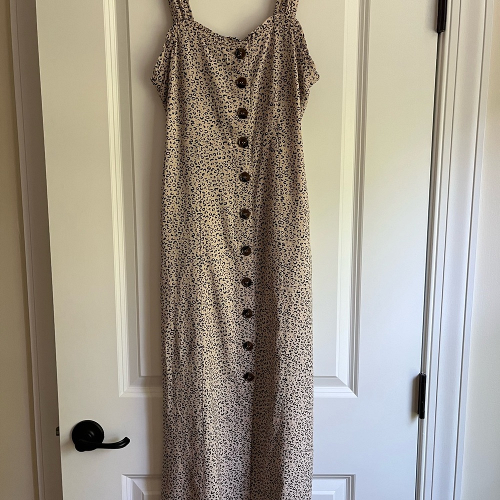 Taupe and black sundress